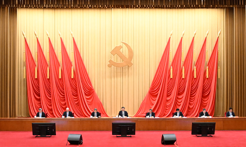 4月3日，进建贯彻习近平新时期中国特色社会主义思想主题教育工作会议在北京召开。中共中央总书记、国度主席、中央军委主席习近平出席会议并颁发沉要讲话。李强、赵乐际、王沪宁、蔡奇、丁薛祥、李希、韩正出席会议。